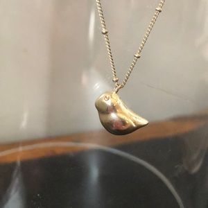 Silver fossil necklace